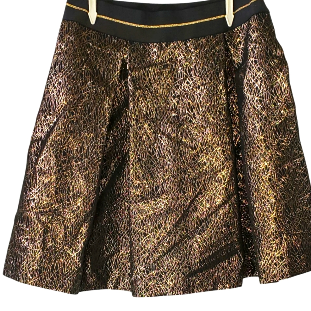 Vince Camuto Black and Gold elastic waist size 2
